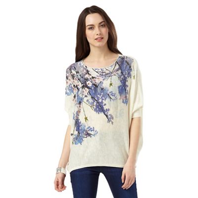 Phase Eight Aria Trailing Floral Knit Jumper